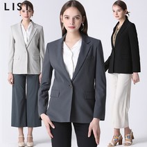 리스트 솔리드 싱글 투버튼 재킷