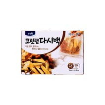 크린랲 국산 정품 증정 크린랩 멸치 육수 국물백 티백 다시백 대형, 4개, 30개입