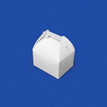 조각케익박스 화이트 무지 조각케이크 손잡이상자 (삼면1호) JP-3002W 장원패키지 [200ea]
