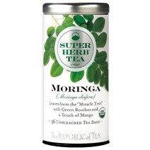 미국직구 공화국 자연유래 모링가 SUPERHERB 허브 티 36개 티백 깡통, 수량, 상세참조