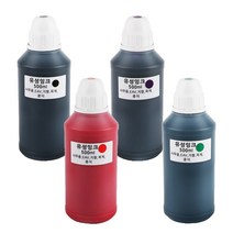 GG 그린 후레쉬 스탬프 고무인 리필 만년잉크 500ml, 적색