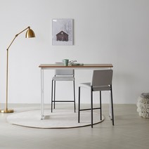 바 테이블 슬림 아일렌드식탁, 02_바테이블 800 블랙프레임/라이트월넛