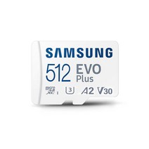 삼성전자 마이크로 SD카드 EVO PLUS 32G 64G 128G 256G 512G + OTG리더기 블랙박스 외장메모리 갤럭시 핸드폰 사용가능, 신형 EVO PLUS  512GB