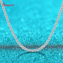 모이사나이트 목걸이 프로포즈 반지 실버 인조 다이아몬드 귀걸이 생일 선물 MOISSANITE 스털링 여성용 테니스 럭셔리 품질 S925 주얼리 랩 펜던트 GRA 8118ctw 25