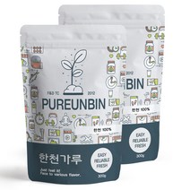푸른빈 국산 한천 가루 분말 우뭇가사리, 2개, 300g