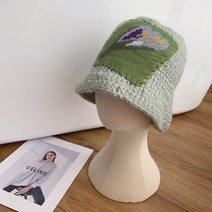 빈티지 플라워 뜨개 버킷햇 비니 현아 노제 니트 벙거지 이효리 공효진 꽃 무늬 모자 송민호