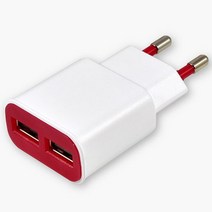 에이스 가정용 3.1A USB 2포트 충전기(미포함 C타입), 1개입, 미포함 화이트