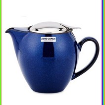 U잇템Rda2474qp2530r제로재팬 티포트 라운드 580ml 진스블루 도자기티팟_lcD1307g
