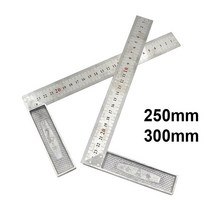 직각자 폴딩 사각 각도기 250mm/300mm 알루미늄 합금 스퀘어 눈금자 직각 측정 규, 02 300mm