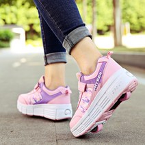 Heelys 롤러슈즈 바퀴달린신발 힐리스운동화 4륜 휠리스, 35, 918 핑크 더블 휠