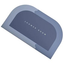 비 욕실 깔개 물 흡수성 규조류 진흙 목욕 매트 홈 샤워 매트 주방 욕실 욕조 용 매트 두꺼운 기계 세척, 규조 진흙 폴리에스터 섬유, 블루 40X60cm