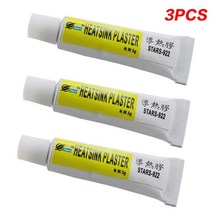 실리콘 서멀 고열 내열 구리스 오일 3pcs 5g 열 붙여 넣기 전도성 방열판 석고 점성 접착제 칩 vga ram led ic 쿨러 라디에이터 냉각 실러, 3개
