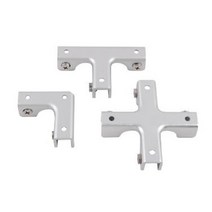 브라켓 유리 목재 고정 겸용 8T 12T ㄱ자 T자 십자 알루미늄 보강 철물 가구 부속, AL목재겸용유리브라켓/8~12T/+자/2개입