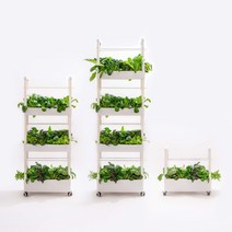 수경재배기 식물재배기 가정용 실내 스마트팜 채소 야채 상추 키우기 [오디가 ODIGA], LED 식물등 포함, 3단