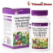비타민하우스 초이스멀티비타민앤 미네랄 포맨 180정 비타민C 아연 엽산 남성건강, 900mg 180정 x 1통