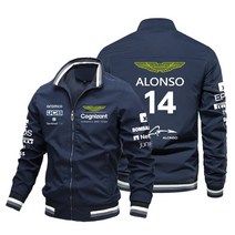 2023 애스턴 마틴 포뮬러 원 F1 자켓 AM14 Fernando Alonso Jack Van F1 레이싱 자켓 오토바이 사이클링 유니폼 자켓, 02 zang qin_04 L, 1개