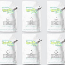 바이오클 퓨어 무독성 살균소독제 리필, 2L, 6개