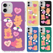 오너클랜 갤럭시A8스타 하뚜곰돌 투명 젤리 케이스 G885