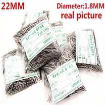 1000 개/가방 시계 수리 도구 키트 22MM 스프링 바 부품 직경 1.8MM BS834