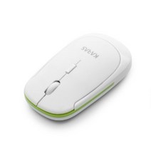 카라스 KWM-6001 무선 마우스 화이트 (USB), 1개, 선택하세요