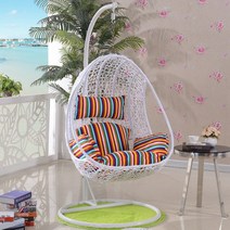 야외 등나무 흔들 의자 매달려 의자 등나무 바구니 안마당 스윙 의자 거실 침실 레저 등나무 가구 도매, C 의자 쿠션 카펫