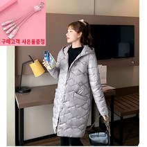 DINDIN 여성 롱 후드 경량 패딩 점퍼 FH04