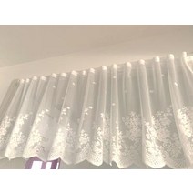레이스커튼 주방 레이스 짧은커튼 미국식 샤커튼 밸런스 커튼 베이윈도우 일본식 침실책 펀칭 가리기 숏스타일