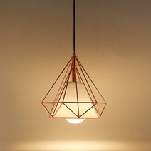 LED 다이아 1등 펜던트 블랙 카페 식탁 포인트조명