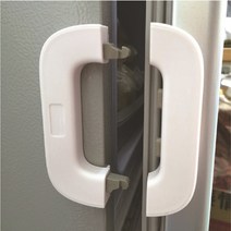 서랍 베란다문 창문 다용도 안전 잠금장치 냉장고 문열림방지, 화이트