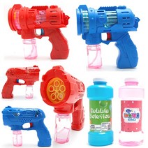 익스트림 버블건 / 터보 자동버블건 게틀링 비눗방울 비누방울리필 총 개틀링 버블리필액, 스페이스 버블건(블루)