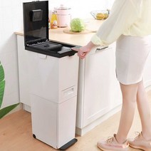 야외 실내 옥외 분리수거 휴지통 이동쓰레기통, B-30L