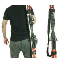 스키 접이식 휴대용 어깨 크로스 백 고정 스트랩 포켓 마운틴 보드 용품, 한개옵션0
