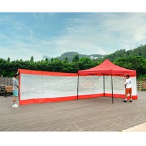 스위트리온 캐노피천막 전용 모기장 캠핑 그늘막 테라스 야외 포장마차, 3x6/8M+10M, 베이지