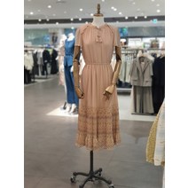 써스데이아일랜드 솔리드보더롱 원피스 T224MOP309W
