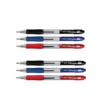 [코리아문구사] 자바 파워그립 유성펜 1다스, 0.5mm/적색