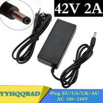 36V 2A 배터리 충전기 출력 42V 입력 100-240 VAC 리튬 이온 폴리 10 시리즈 자전거용, 03 UK