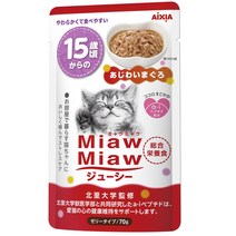 먀우먀우 쥬시 파우치 70g 고양이 간식, 1개, 노묘용