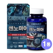 강철부대 쎈노미아 옥타코사놀 아르기닌 아연 비타민b1 b2 b6 b12 나이아신 마카 남가새 겨우살이 쏘팔메토 비수리 추출물 남자 남성 식약처인증 건강기능식품 영양제, 1통, 120정