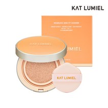 [캣루미엘] 웨어리스 스킨 핏 쿠션 SPF50+ PA++++ 승무원쿠션 연예인팩트 완벽커버 촉촉한 톤업쿠션 마스크에 묻어나지 않는 쿠션팩트 파운데이션, 13호 시쉘 리필