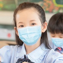 아동용 일회용마스크 50매, 블루, 상세페이지 참조
