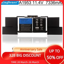 KingSener애플 맥북 프로 A1990 용 노트북 배터리 A1953 15 인치 터치 바 년 EMC3215 EMC3359 MR962LL 11.4V 83.6Wh