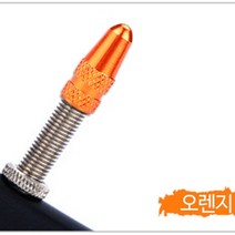 자전거 프레스타 밸브캡 타이어 튜브 마개 10종 자전거브랜딩, 오렌지, 1개
