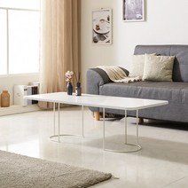 예작 하이그로시 도장 인테리어 거실 1200 라운드 탁자 소파 테이블 RC79, 화이트