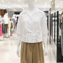 ab.f.z [ab.f.z] 밑단쓰리버튼7부소매블라우스 (KSW5HB02G)