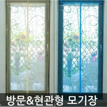 식당 베란다 아이방 방문 현관문 모기장 자석 방충망 찍찍이 벨크로 증정, 핑크