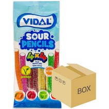 비달 사우어 펜슬 모양 젤리 box, 100g, 14개