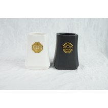 한차원 세라믹 사각 차도구통, 유광화이트
