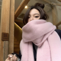 애그몰 겨울 따뜻한 무지 롱 머플러 목도리