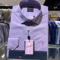 [예작]남성정장와이셔츠 모티브 신사자수 슬림핏 긴팔 (YJ1FBS926Pp)