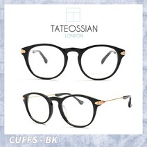 TATEOSSIAN 타테오시안 CUFFS BK 뿔테안경 블랙안경테 시력보호안경 블루라이트차단 블루스크린차단안경 빛번짐안경 청색광차단안경 블루스크린안경 라섹후보호안경